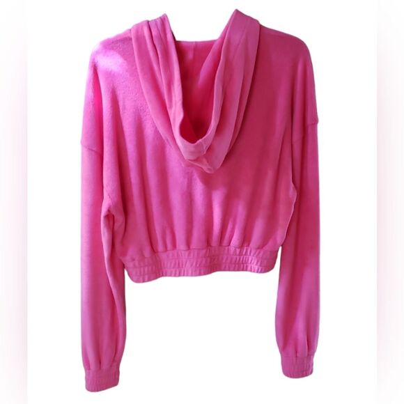 NWT  WSLY Eco Loop Zip Up Hoodie in Sugar Pink Size XS - Picture 2 of 6